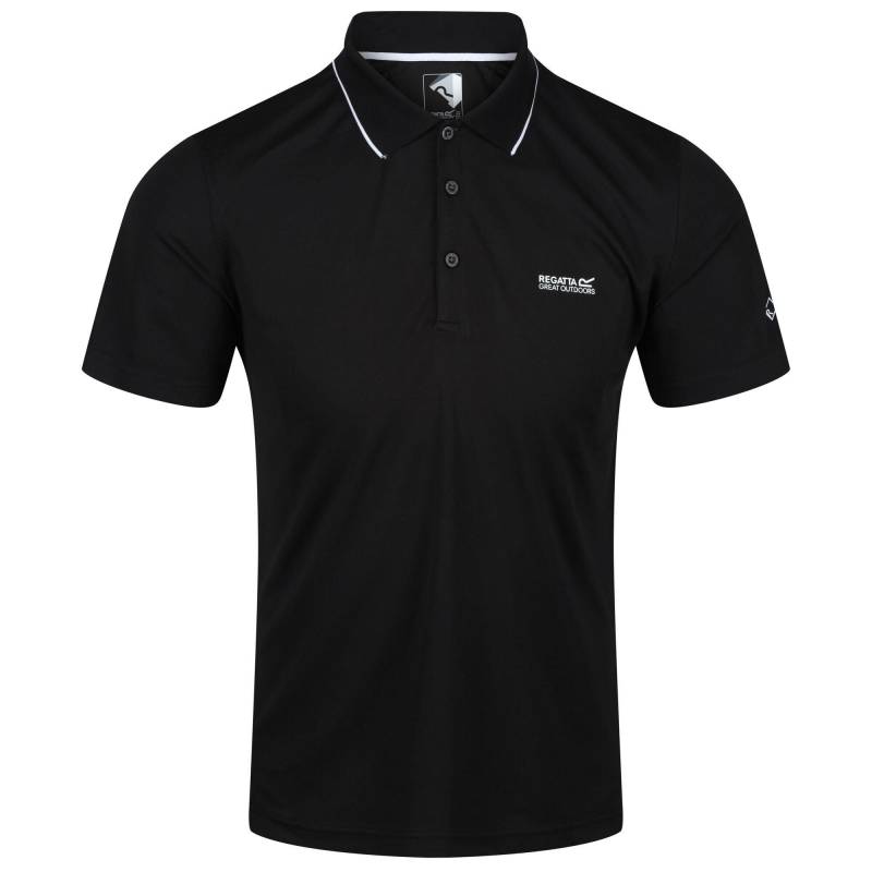 Sportpoloshirt Maverick V Kurzärmlig Herren Schwarz L von Regatta