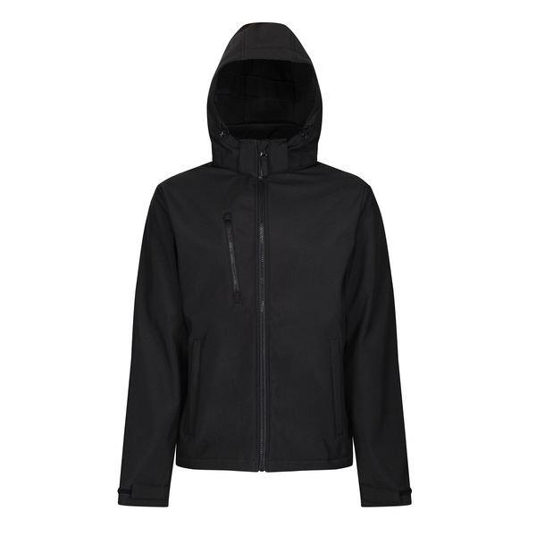 Regatta - Venturer Softshelljacke, Dreilagige Membrane, für Herren, Schwarz, Größe S von Regatta