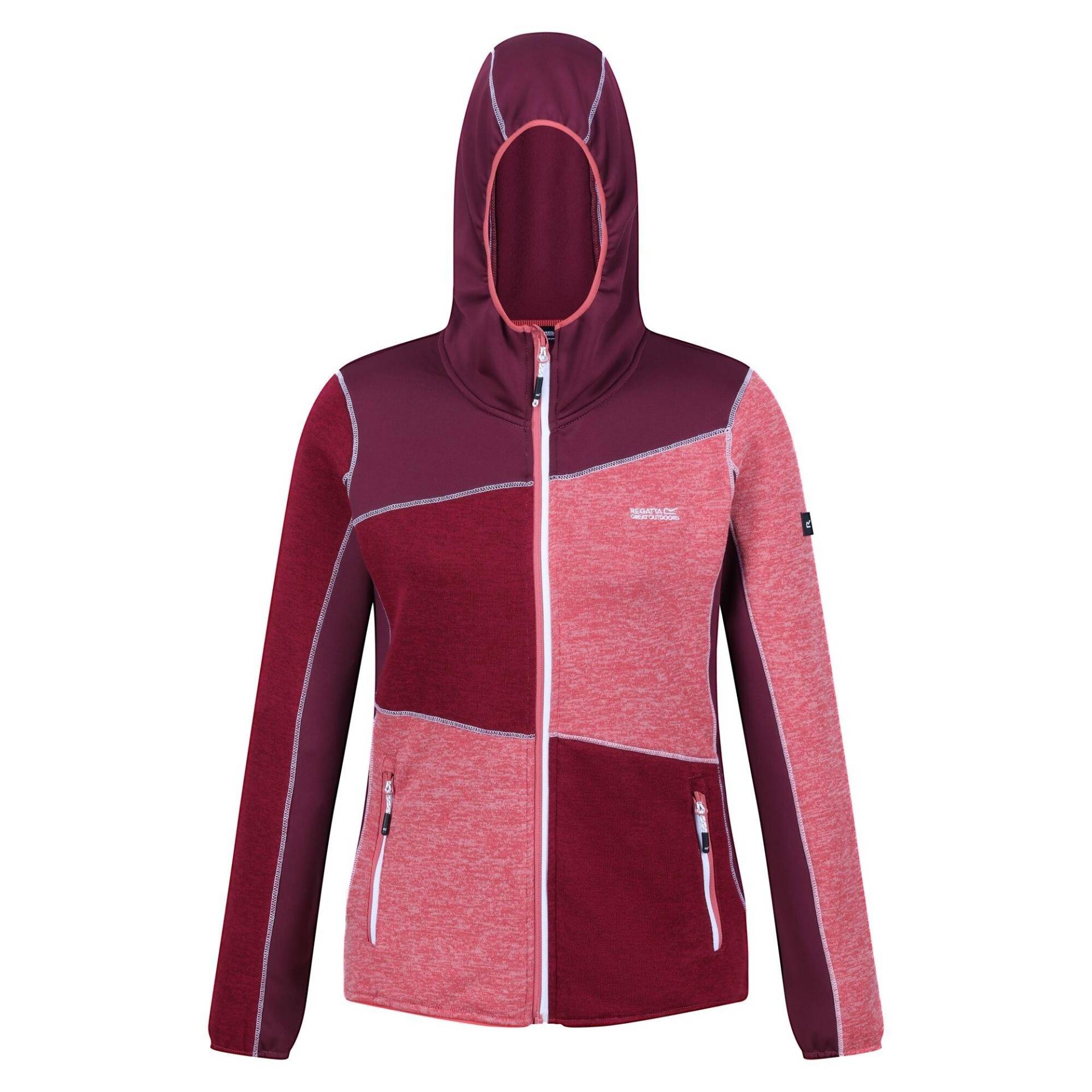 Walbury Vi Fleecejacke Durchgehender Reißverschluss Damen Rot Bunt 34 von Regatta