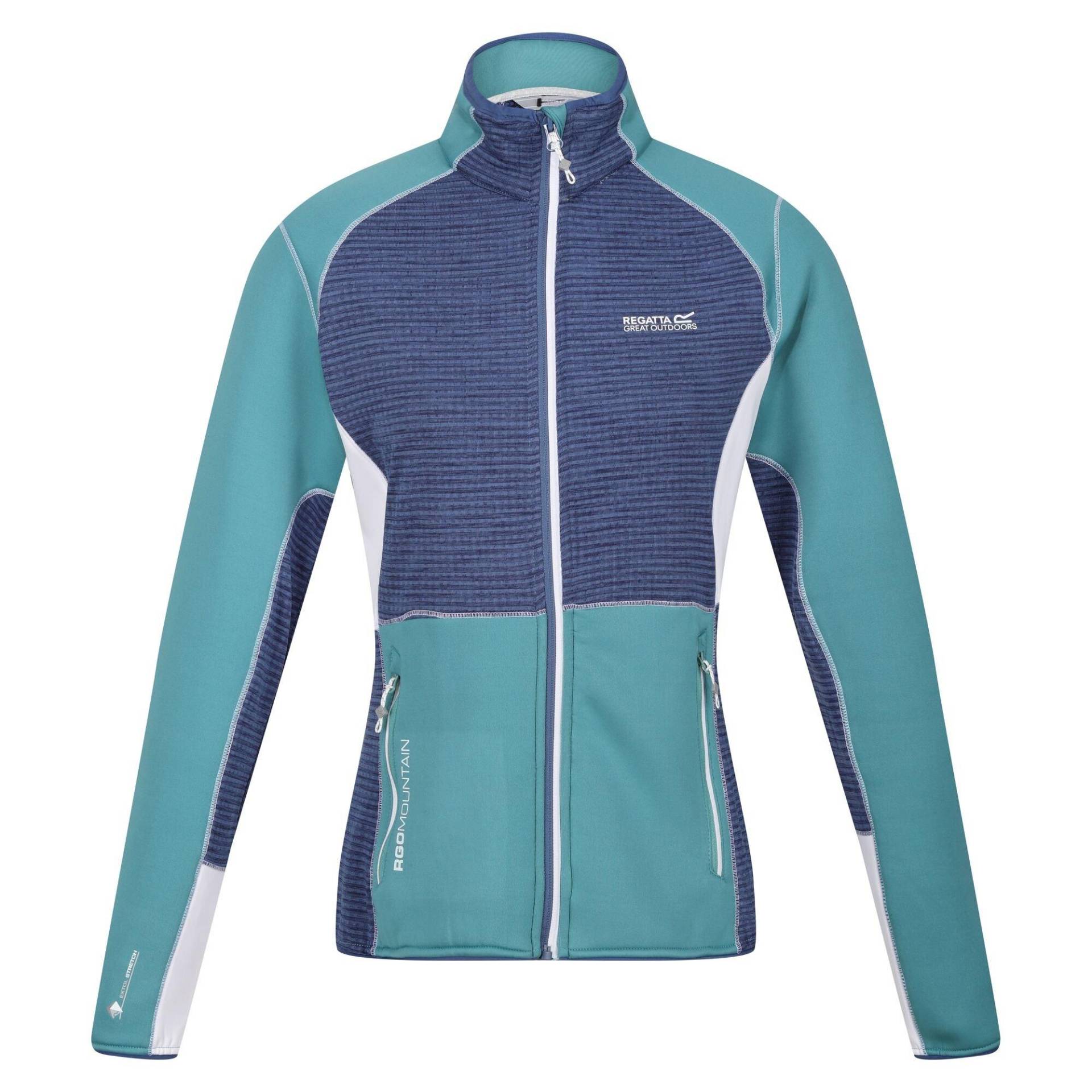 Yare Vii Softshelljacke Durchgehender Reißverschluss Damen Stahlblau 42 von Regatta