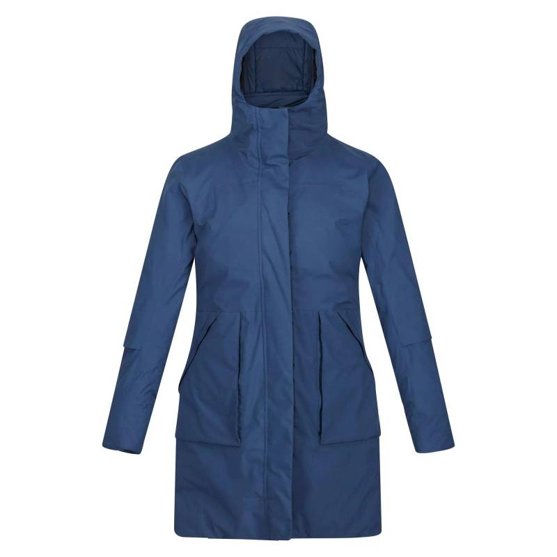 Yewbank Ii Parka Wasserfest Damen Blau Denim Dunkel 34 von Regatta