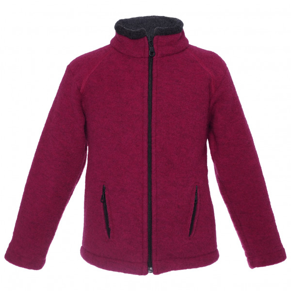 Reiff - Kid's Wollfleecejacke Colori - Merinojacke Gr 104 lila/rot von Reiff