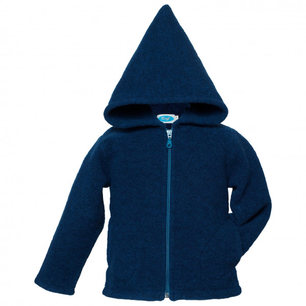 Reiff - Kid's Wollfleecekapuzenjacke - Merinohoodie Gr 104 blau von Reiff