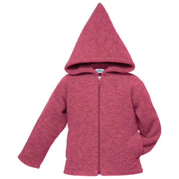 Reiff - Kid's Wollfleecekapuzenjacke - Merinohoodie Gr 104 rot von Reiff