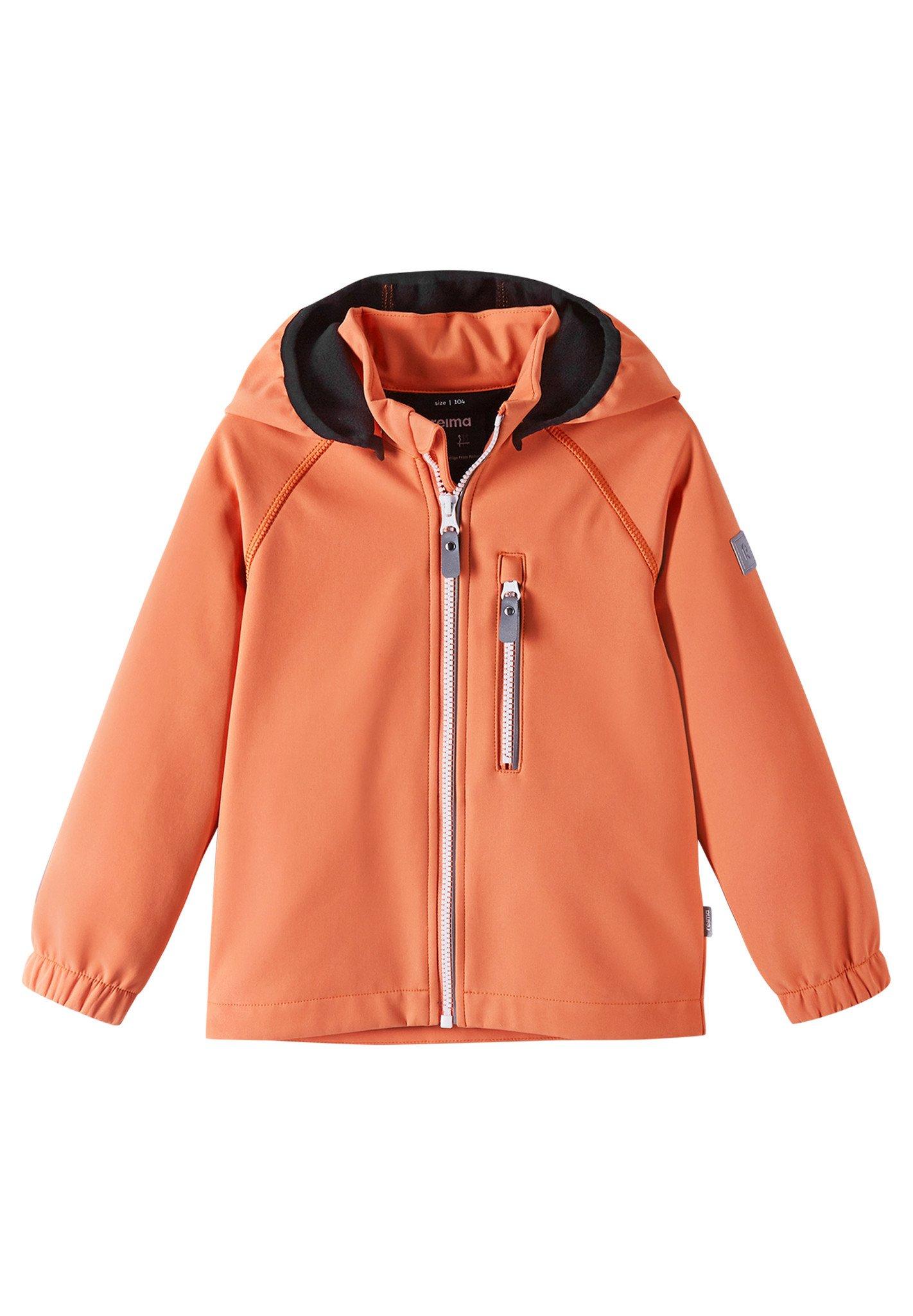 Kinder Softshell Jacke Vantti Cantaloupe Orange Mädchen Orange 86 von Reima