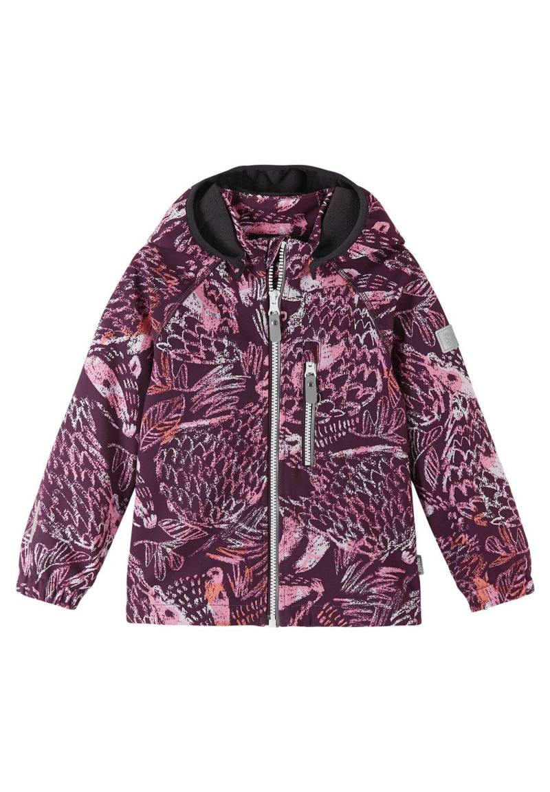 Kinder Softshell Jacke Vantti Deep Purple Print Mädchen Violett 80 von Reima