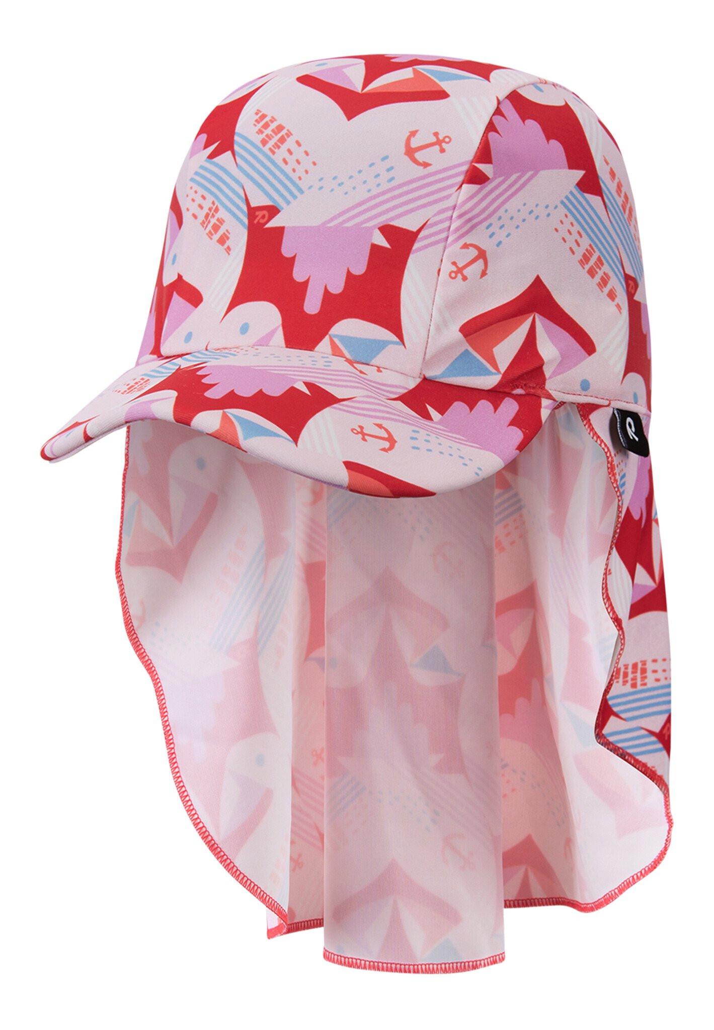 Kinder Sonnenschutz Hut Mustekala Misty Red Mädchen Multicolor 44/46 von Reima