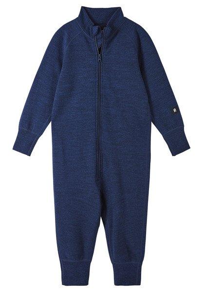 Kleinkinder Woll-strickoverall Parvin Navy Mädchen Blau 80 von Reima