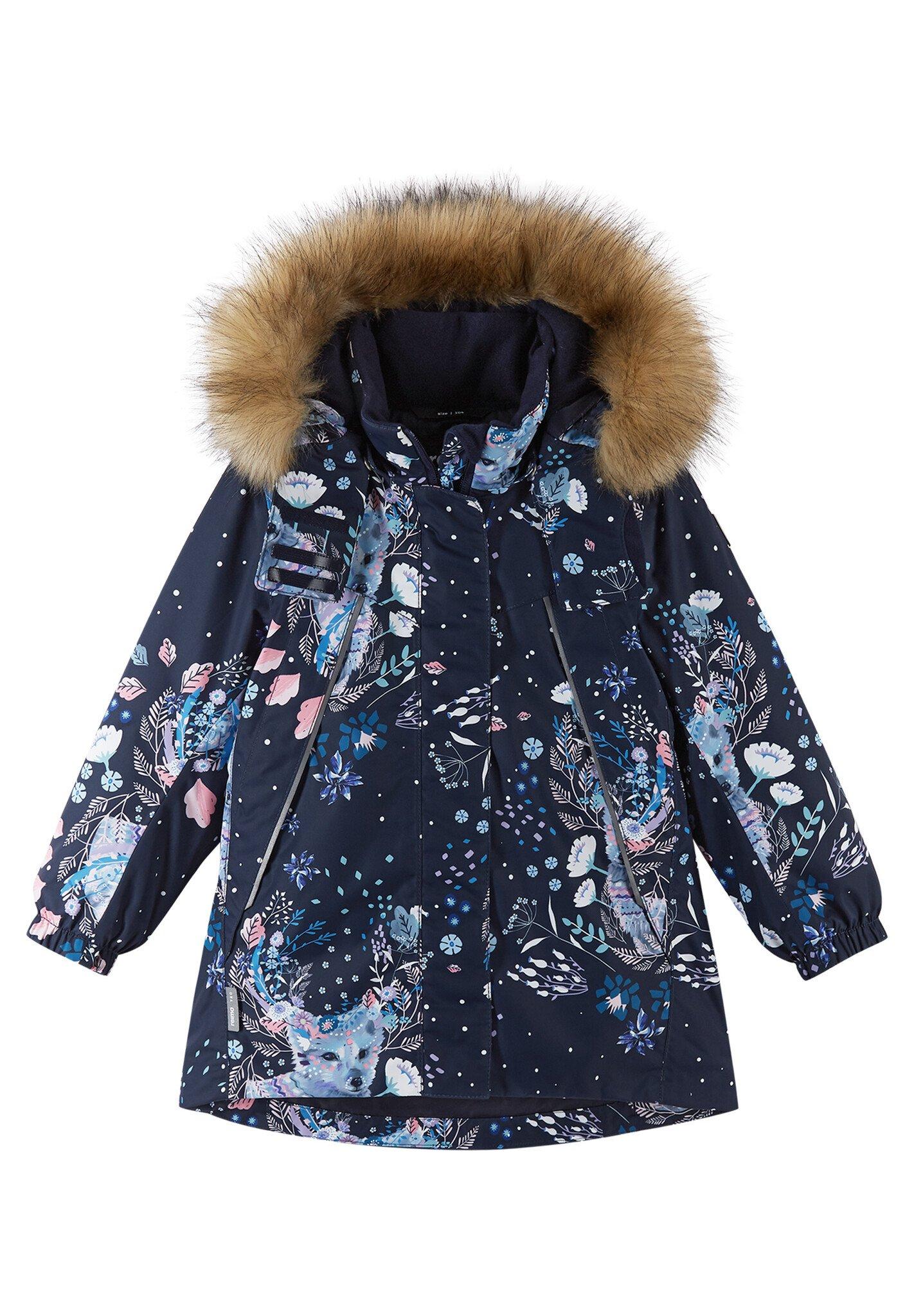 Tec Mädchen Winterjacke Muhvi Navy Mädchen Blau 122 von Reima