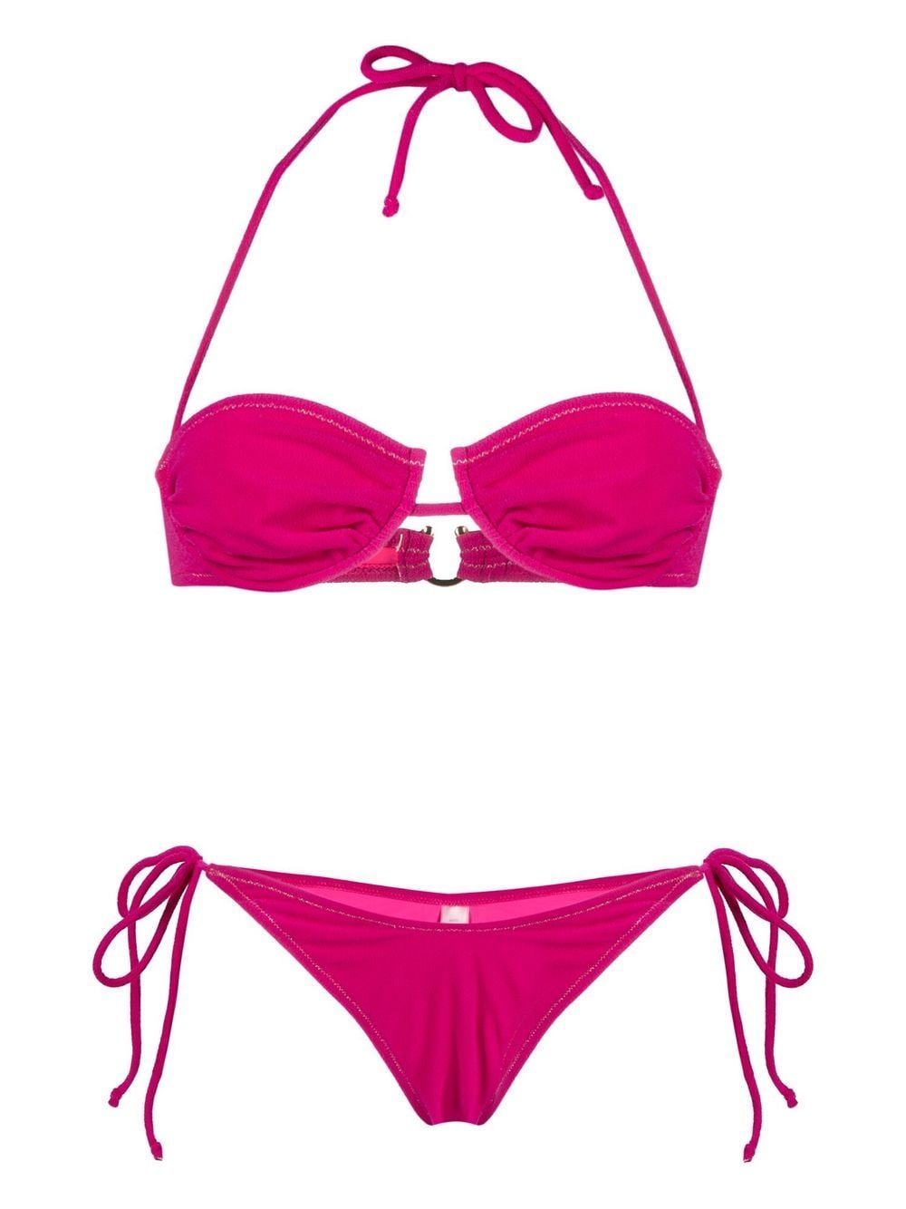 Reina Olga Penny ruched-detail bikini set - Pink von Reina Olga