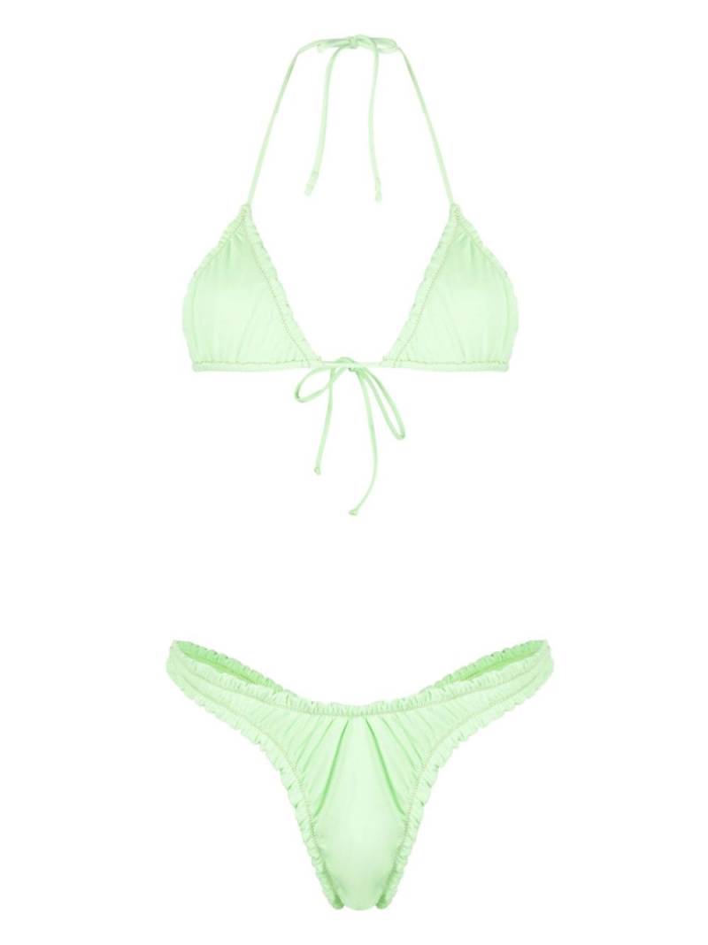 Reina Olga thong-style halterneck bikini set - Green von Reina Olga