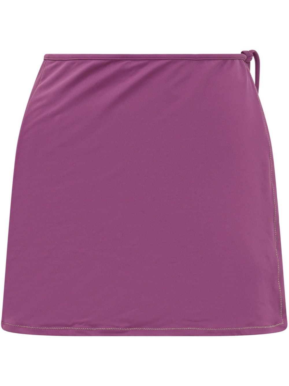 Reina Olga wrapped mini skirt - Purple