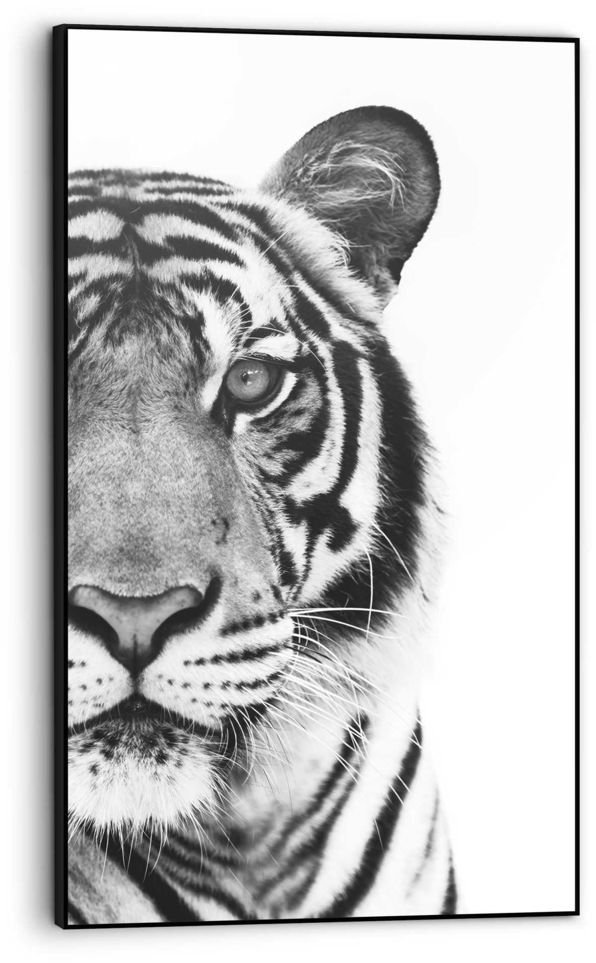 Reinders! Bild »Gerahmtes Bild Tiger Raubtier - Kräftig - Portrait«, Tiger, (1 St.) von Reinders!