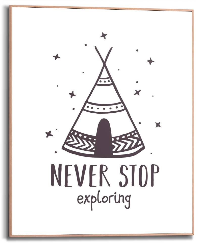 Reinders! Bild mit Rahmen »Never Stop Exploring«, (1 St.) von Reinders!