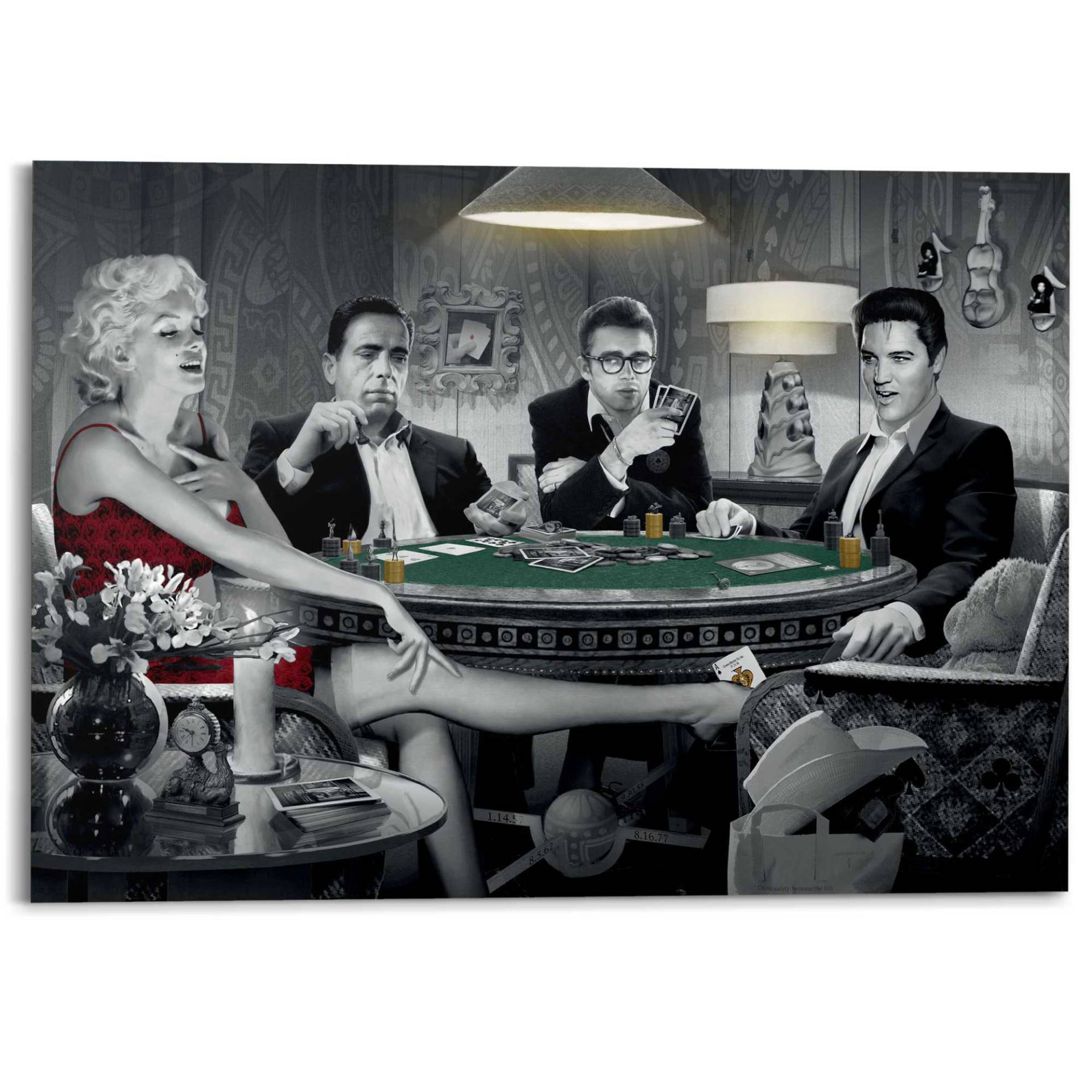 Reinders! Deco-Panel »Monroe, Bogart, Dean, Elvis« von Reinders!