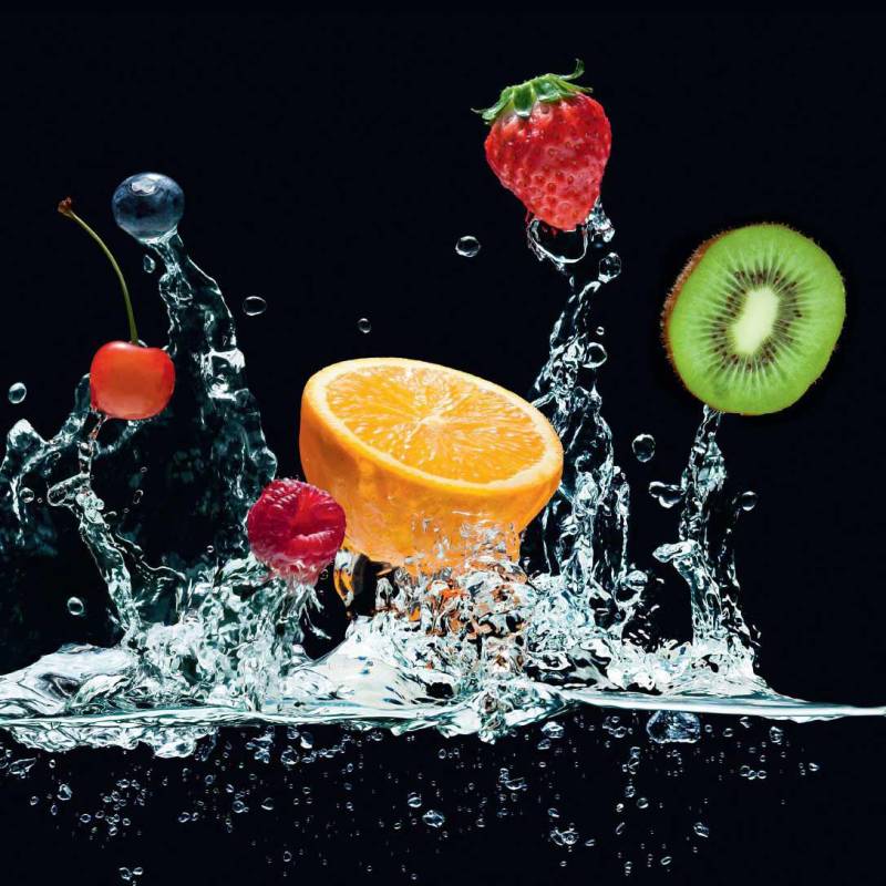 Reinders! Glasbild »Frucht Splash Orange« von Reinders!