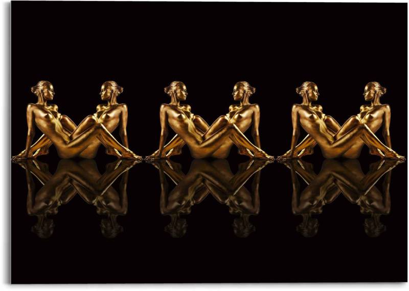 Reinders! Glasbild »Glasbild Frauen in Gold Symmetrie - Caleidoscoop«, Frau, (1 St.) von Reinders!