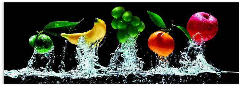 Reinders! Glasbild »Glasbild Tutti Frutti Obst - Wasser - Farbenfroh«, Obst, (1 St.) von Reinders!