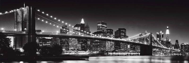 Reinders! Holzbild »Deco Panel 52x156 New York - brooklyn bridge« von Reinders!