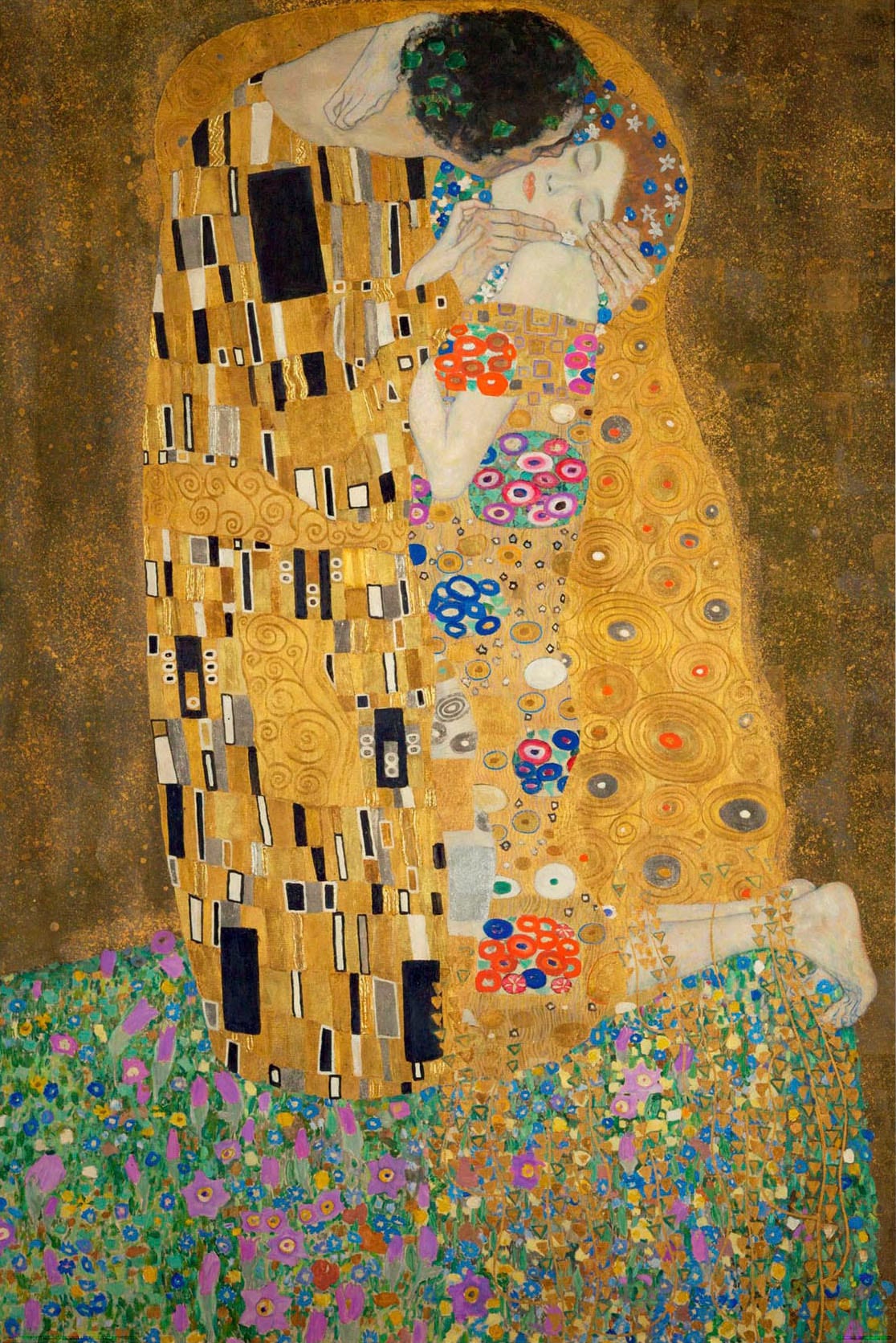 Reinders! Holzbild »Deco Panel 60x90 Gustav Klimt - the kiss« von Reinders!