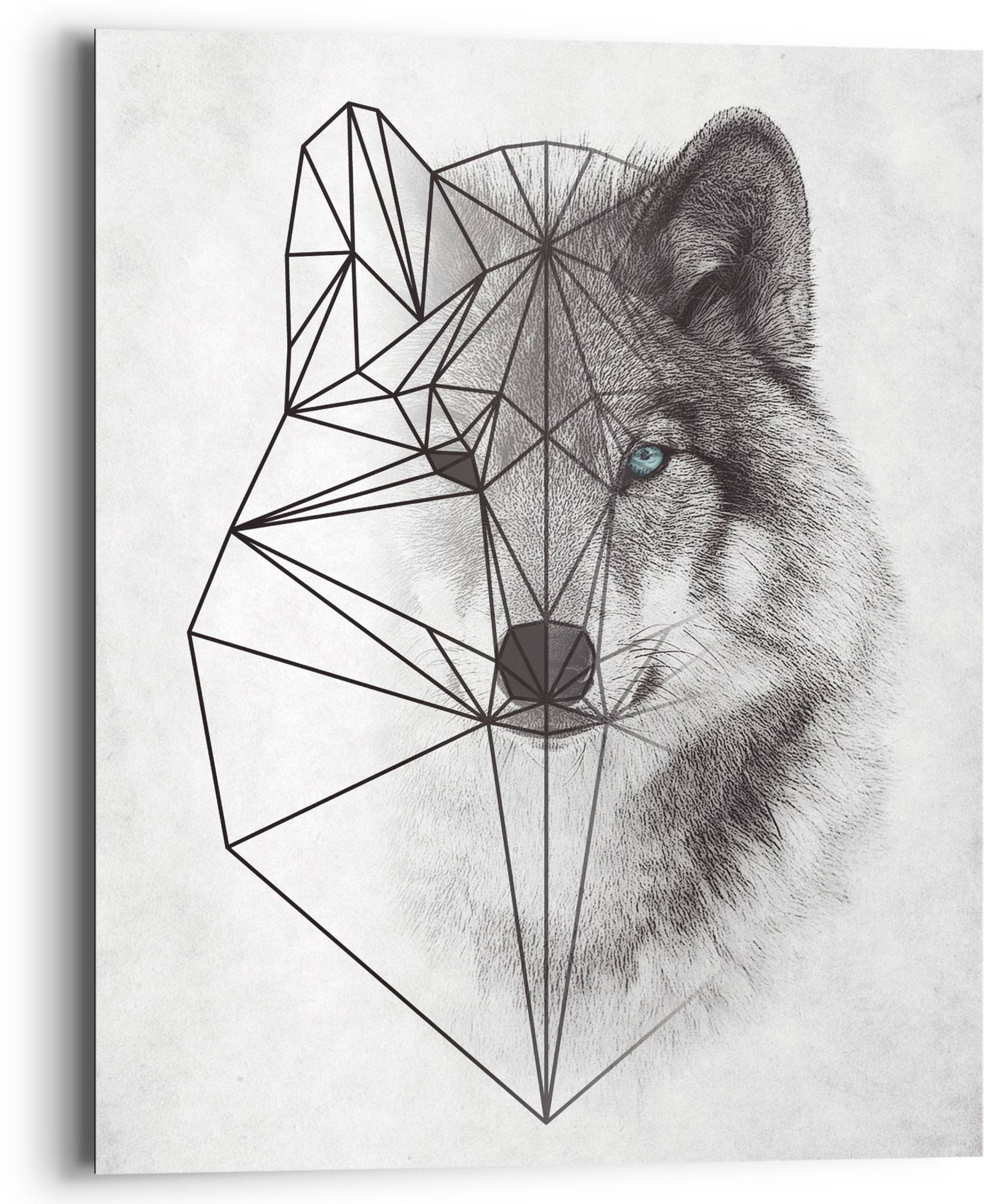 Reinders! Holzbild »Polygonic Wolf«, (1 St.) von Reinders!