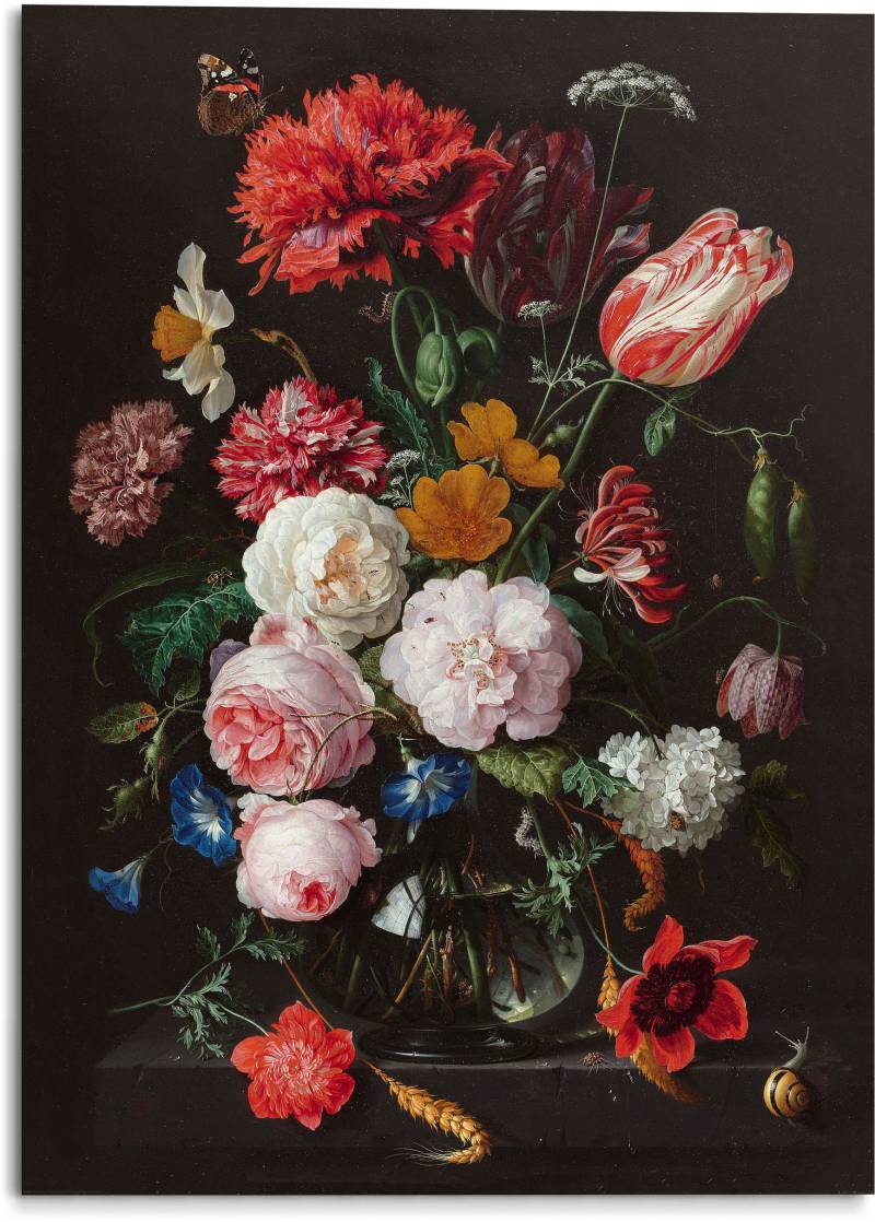 Reinders! Holzbild »Stilleben Blumen in Vase Jan Davidsz de Heem«, (1 St.) von Reinders!