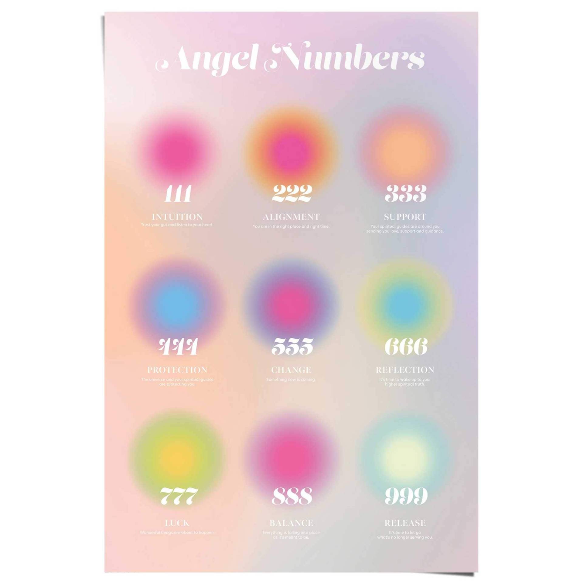 Reinders! Poster »Angel numbers« von Reinders!