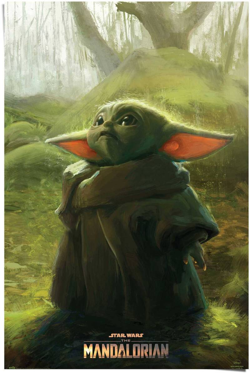 Reinders! Poster »Baby Yoda Grogu« von Reinders!