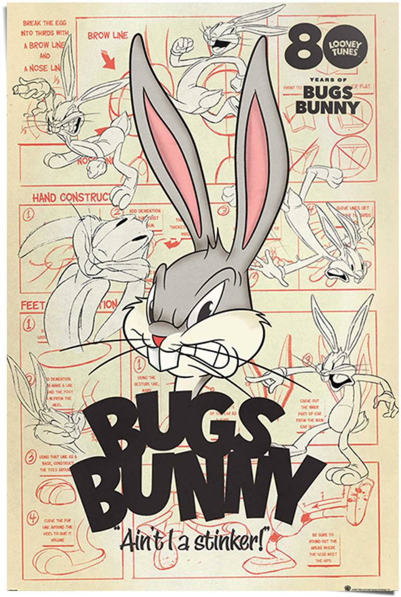 Reinders! Poster »Bugs Bunny ait I a stinker Looney Tunes - Warner Bros - Hase«, (1 St.) von Reinders!