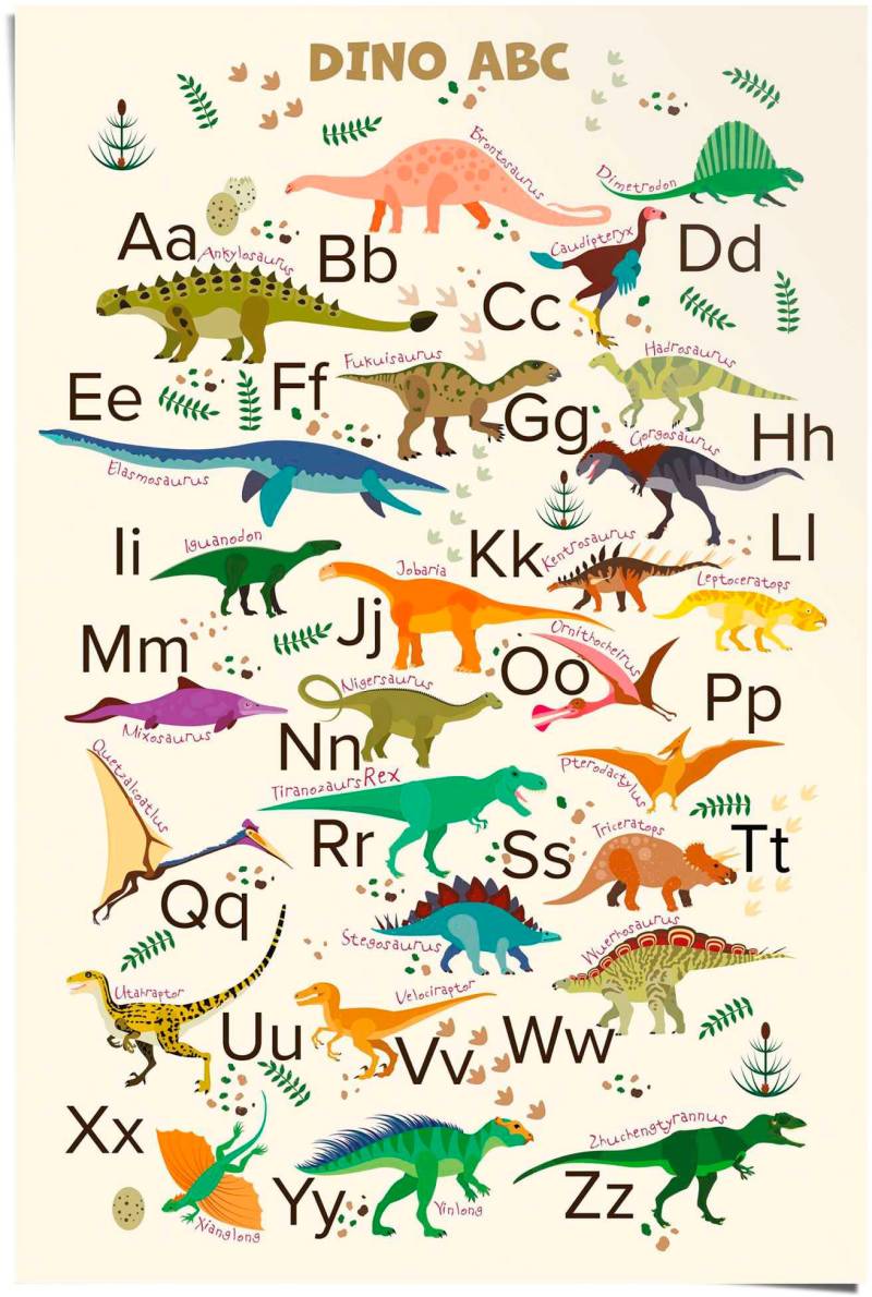 Reinders! Poster »Dino ABC« von Reinders!