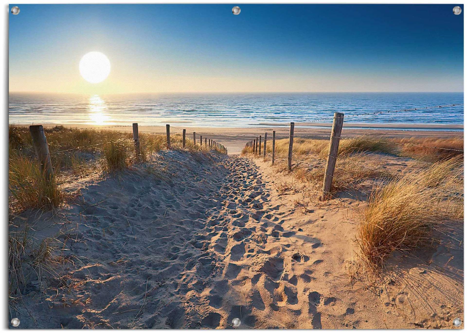 Reinders! Poster »Dünenweg zum Meer«, leichtes und wasserfestes Gartenposter für den Ausseneinsatz von Reinders!