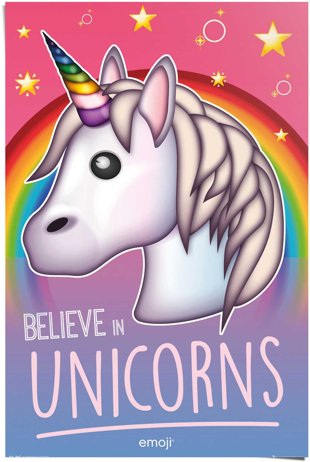 Reinders! Poster »Emoji Einhorn«, (1 St.) von Reinders!