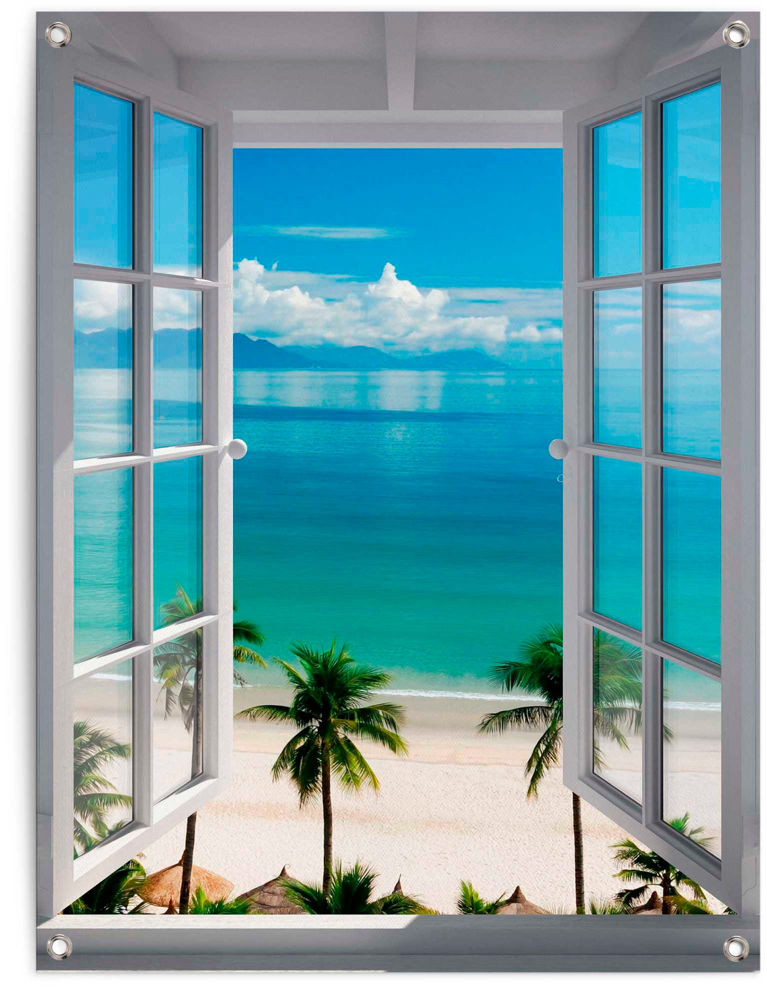 Reinders! Poster »Fenster zum Strand« von Reinders!