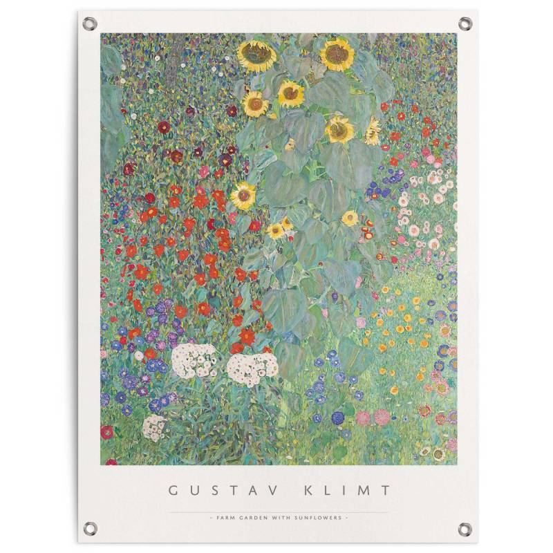 Reinders! Poster »Gustav Klimt - Sonnenblumen«, Outdoor für Garten oder Balkon von Reinders!