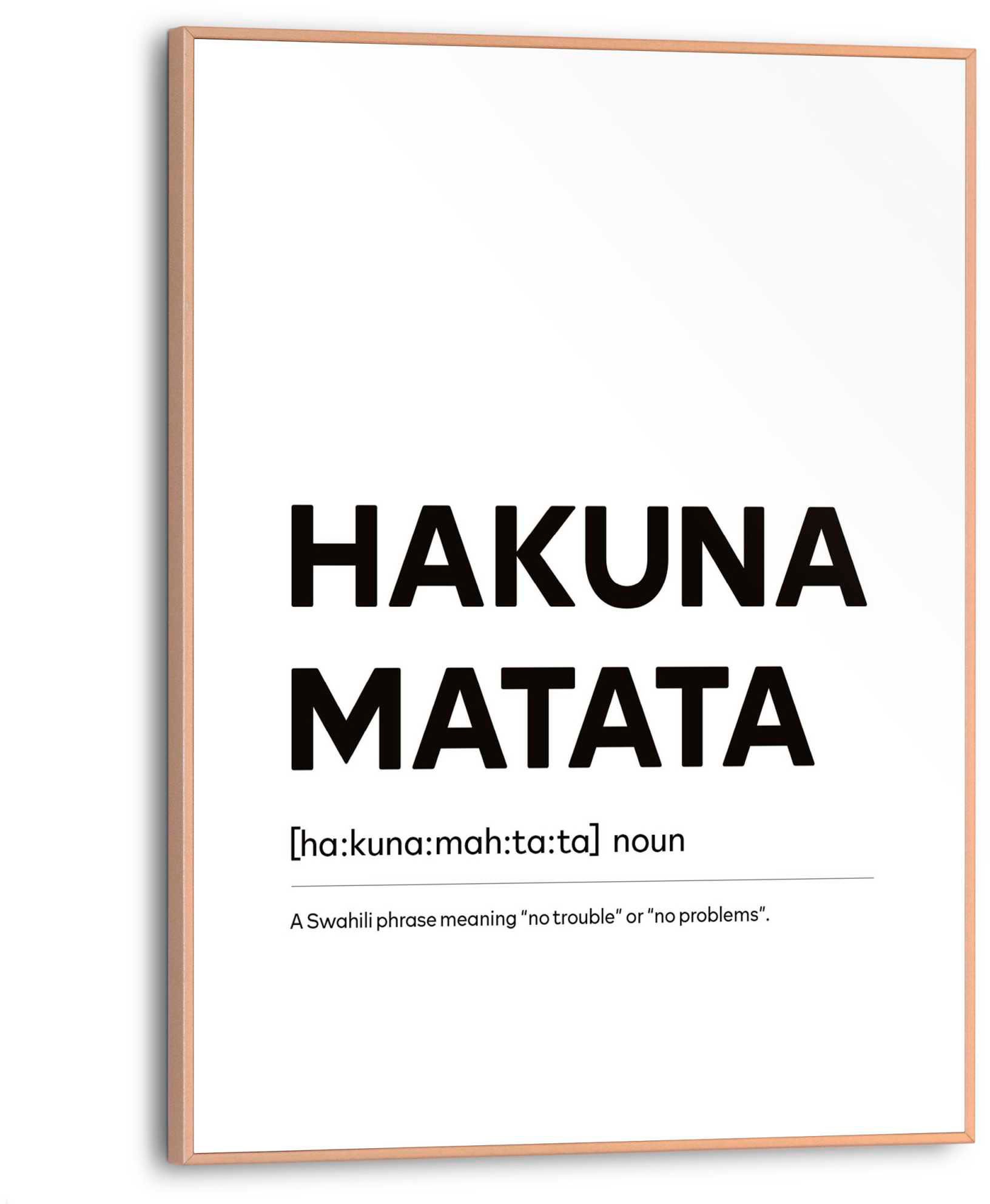 Reinders! Poster »Hakuna Matata« von Reinders!