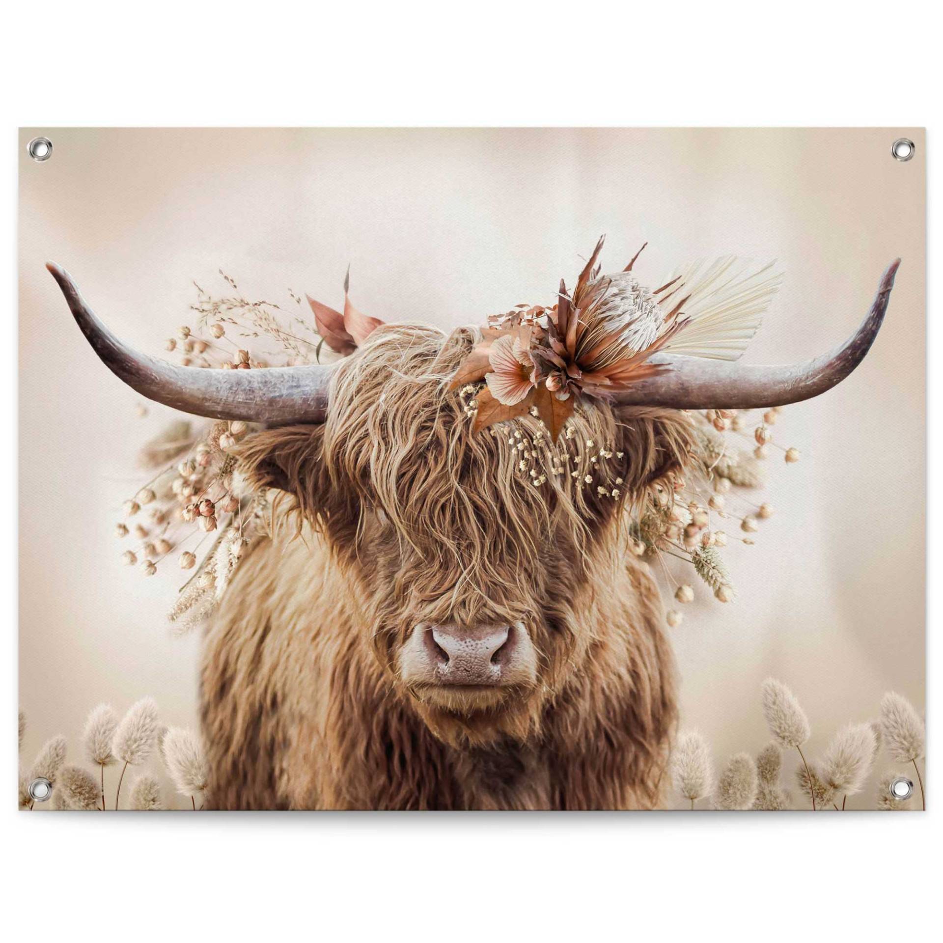 Reinders! Poster »Highlander in Blumen«, Outdoor für Garten oder Balkon Reinders! Poster »Highlander in Blumen«, Outdoor für Garten oder Balkon von Reinders!