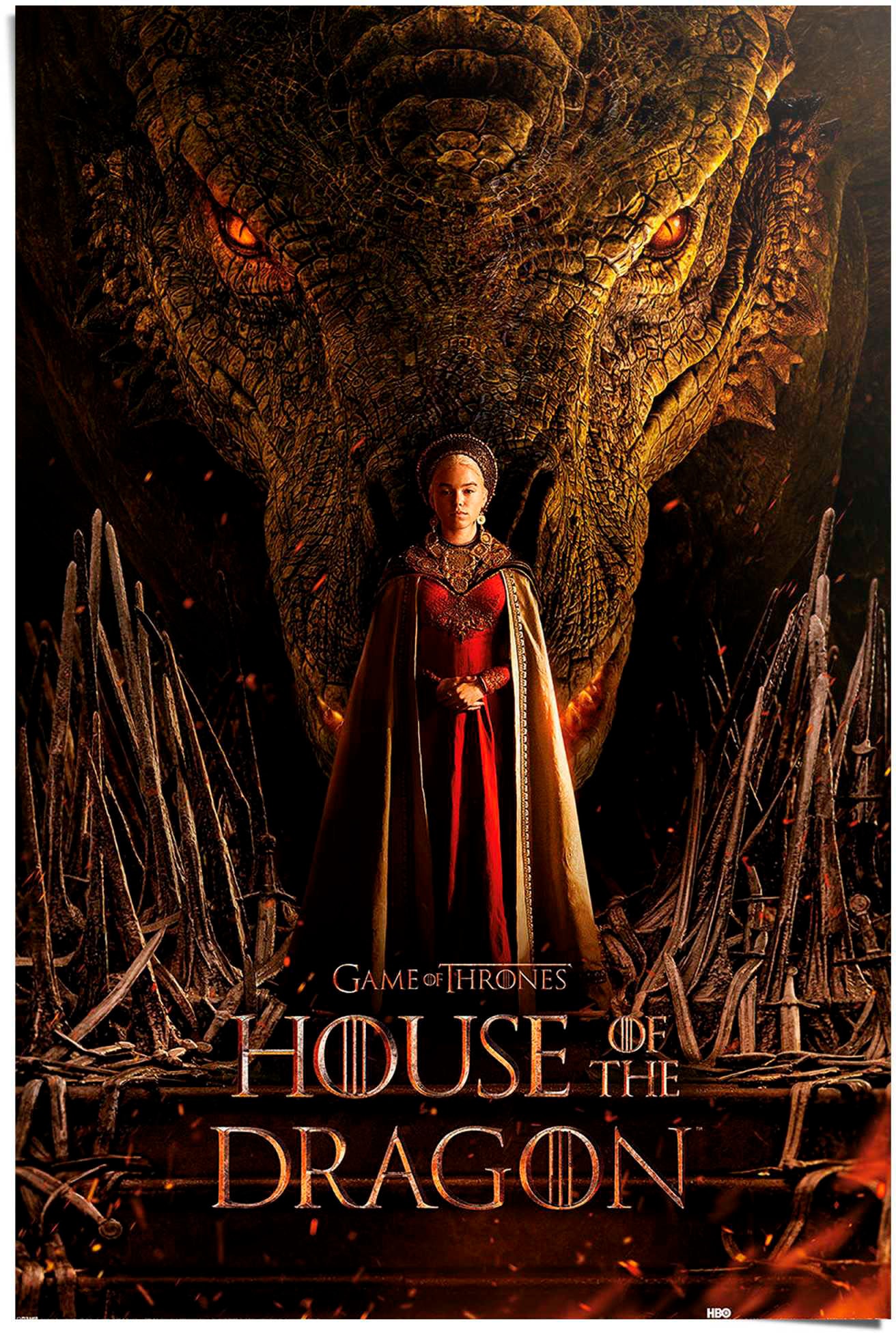 Reinders! Poster »House of the Dragon - dragon throne« Reinders! Poster »House of the Dragon - dragon throne« von Reinders!