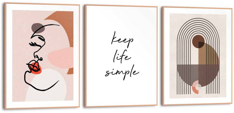 Reinders! Poster »Keep life simple« von Reinders!