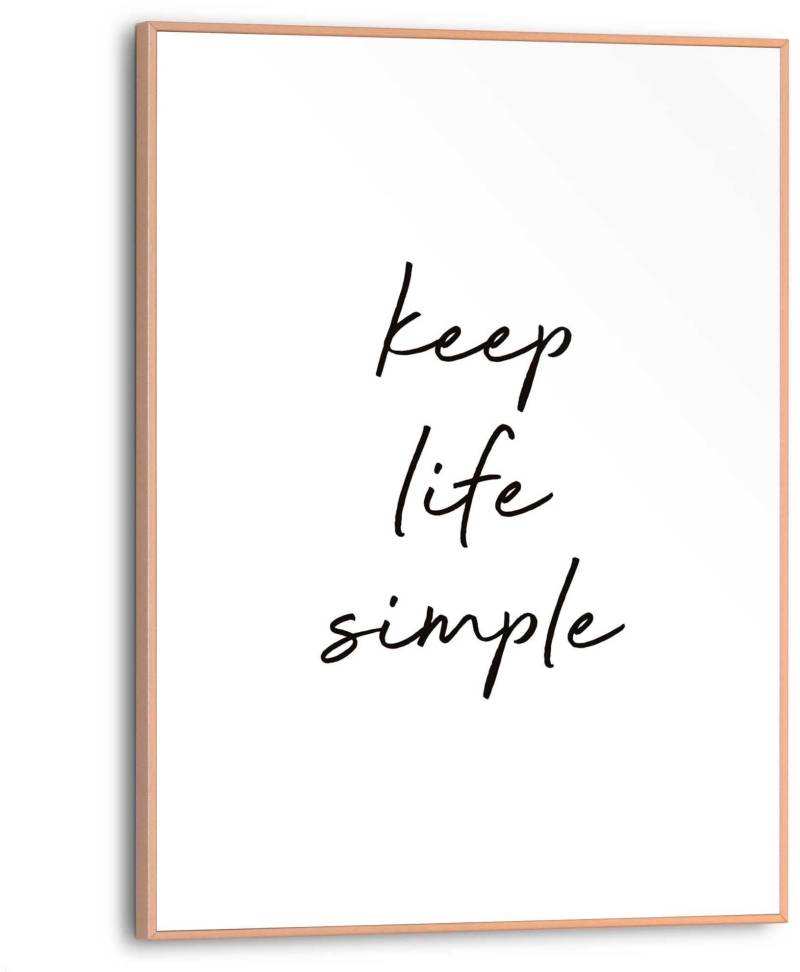 Reinders! Poster »Keep life simple« von Reinders!