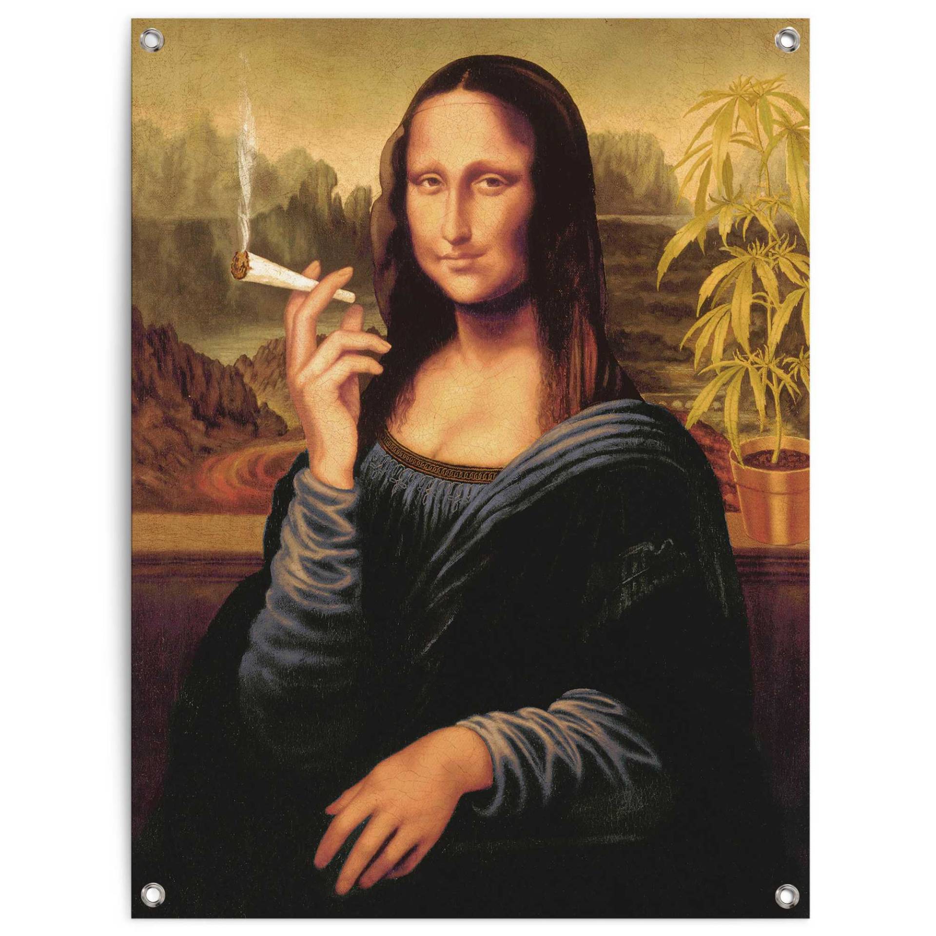 Reinders! Poster »Mona Lisa - joint«, Outdoor für Garten oder Balkon Reinders! Poster »Mona Lisa - joint«, Outdoor für Garten oder Balkon von Reinders!