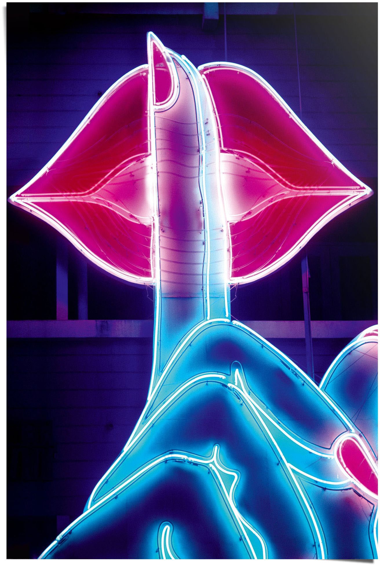 Reinders! Poster »Neon Lips«, (1 St.) von Reinders!