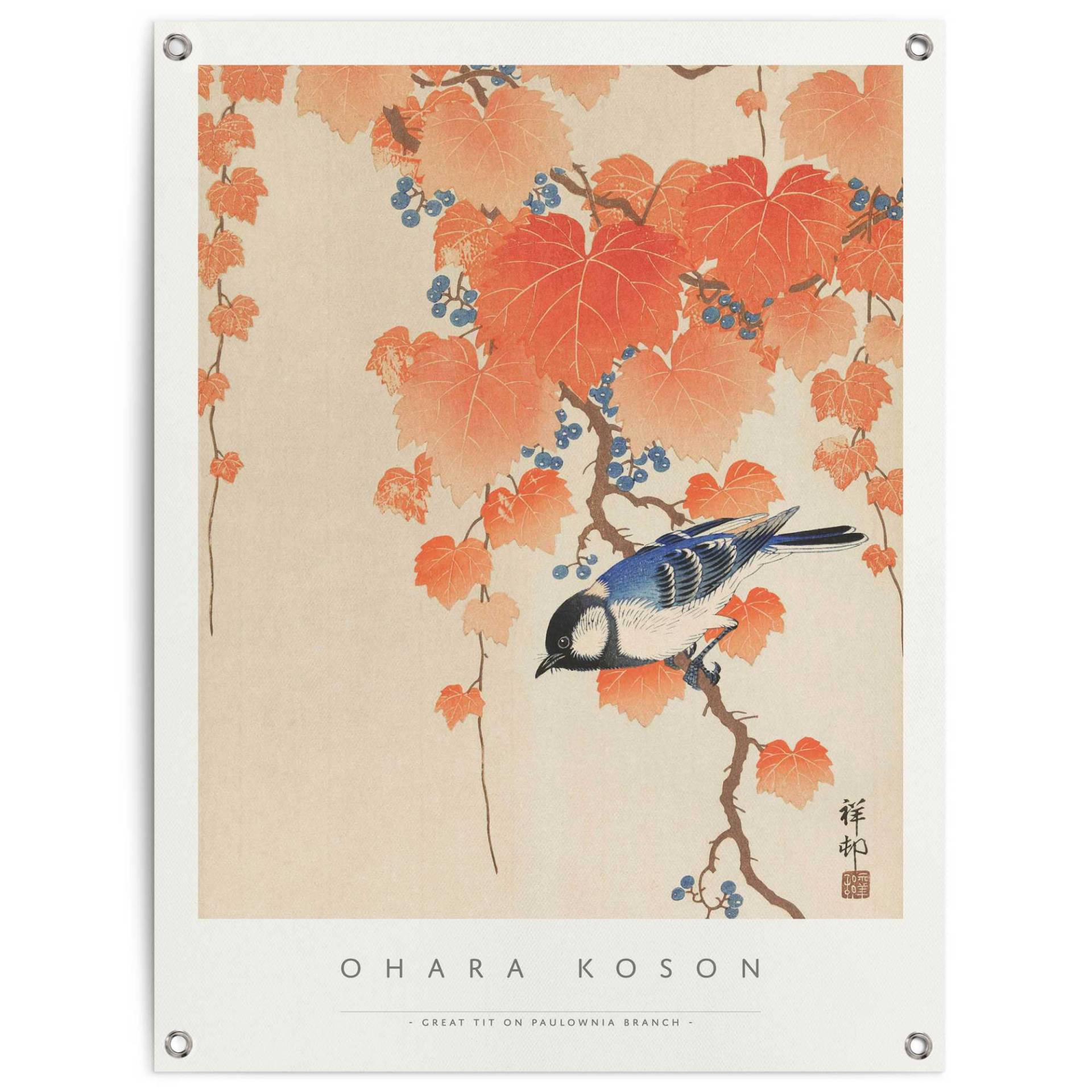 Reinders! Poster »Ohara Koson Great tit«, Outdoor für Garten oder Balkon Reinders! Poster »Ohara Koson Great tit«, Outdoor für Garten oder Balkon von Reinders!