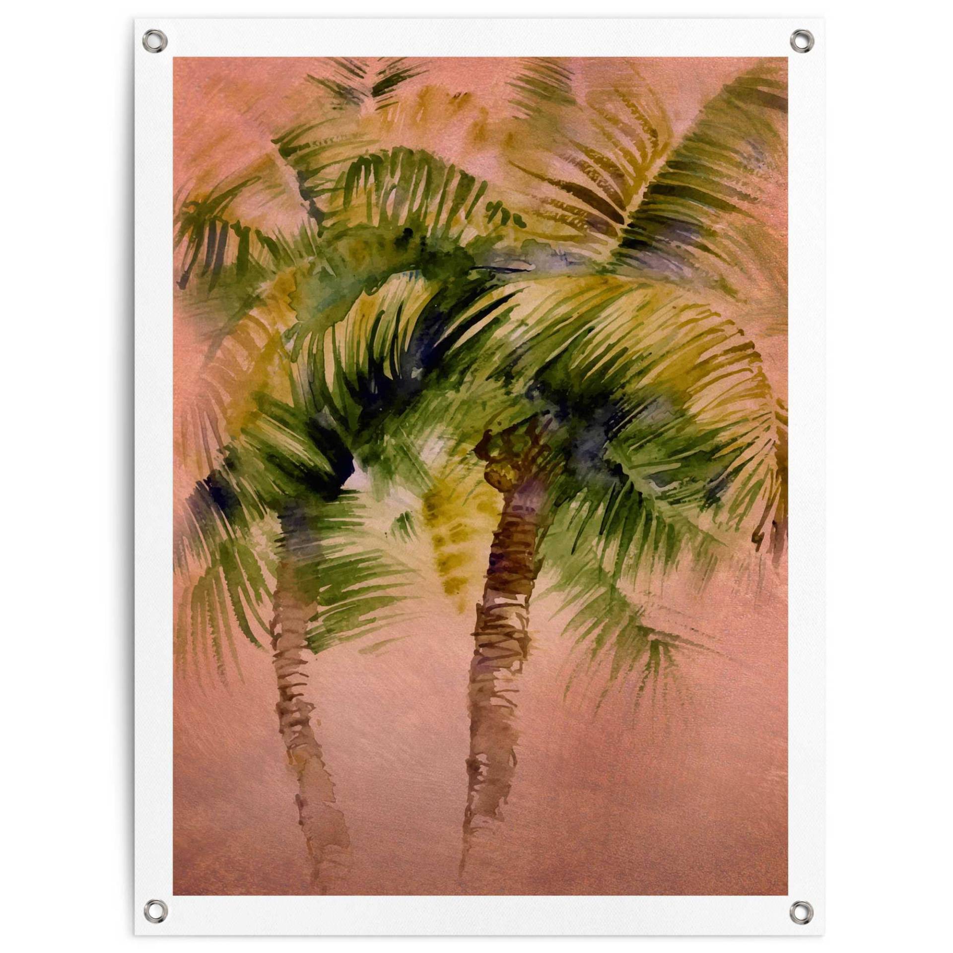 Reinders! Poster »Painted Palm Trees«, Outdoor für Garten oder Balkon von Reinders!