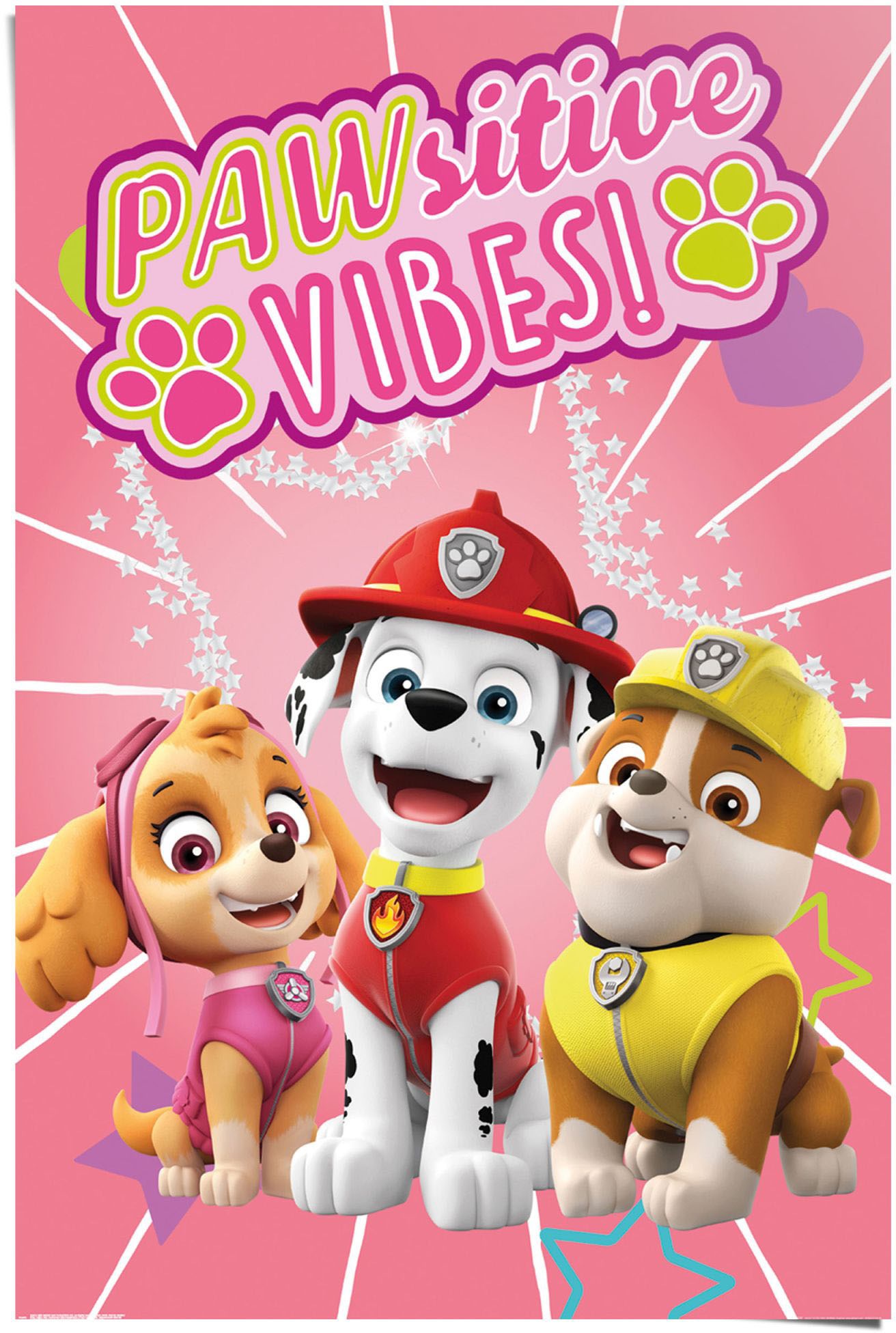 Reinders! Poster »Paw Patrol - pawsitive vibes«, (1 St.) von Reinders!