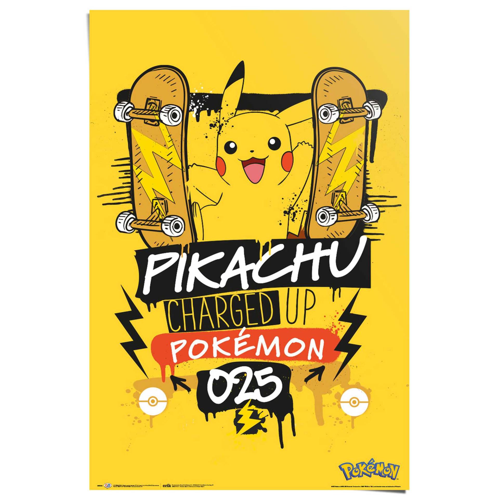 Reinders! Poster »Pokemon - pikachu charged up 025« Reinders! Poster »Pokemon - pikachu charged up 025« von Reinders!