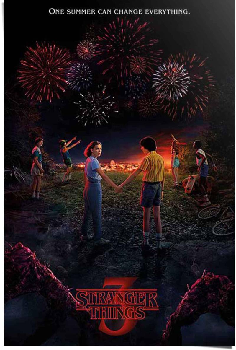 Reinders! Poster »Poster Stranger Things 3 One summer«, Serien, (1 St.) von Reinders!