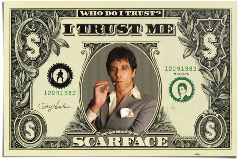 Reinders! Poster »Scarface Dollar«, (1 St.) von Reinders!