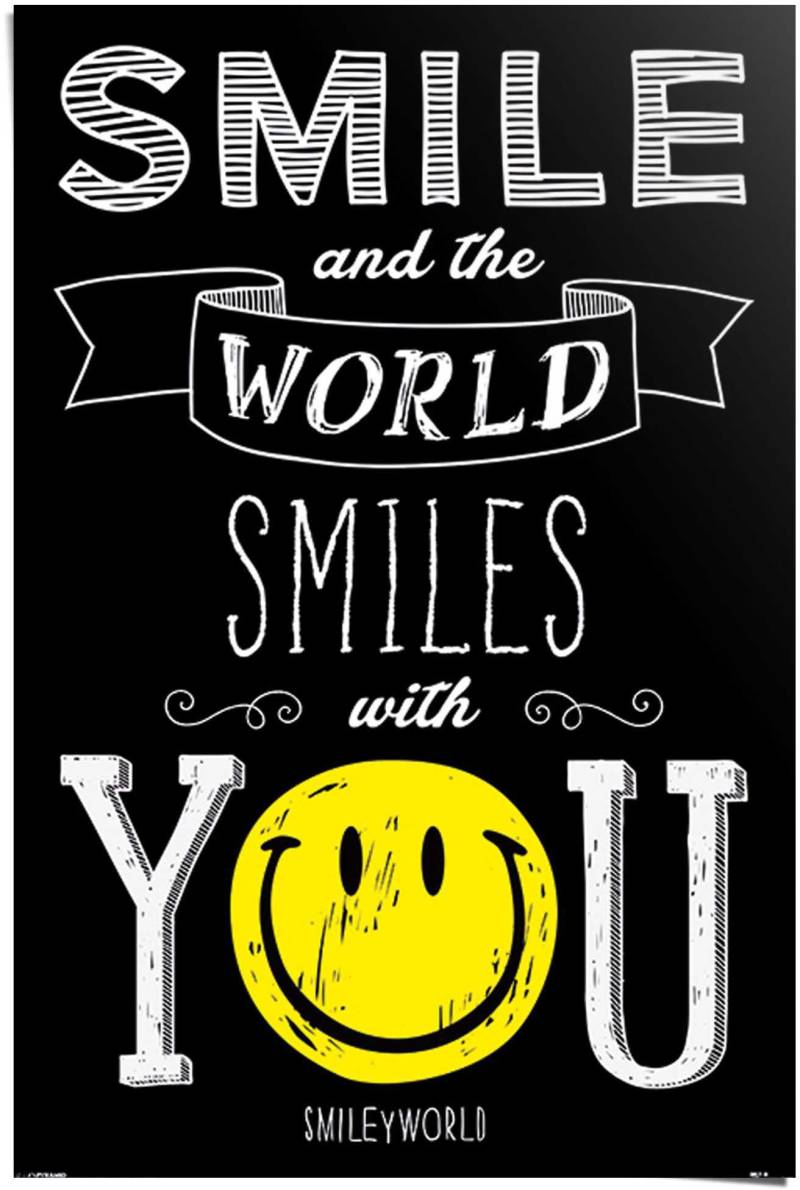 Reinders! Poster »Smiley world smiles with you«, (1 St.) von Reinders!