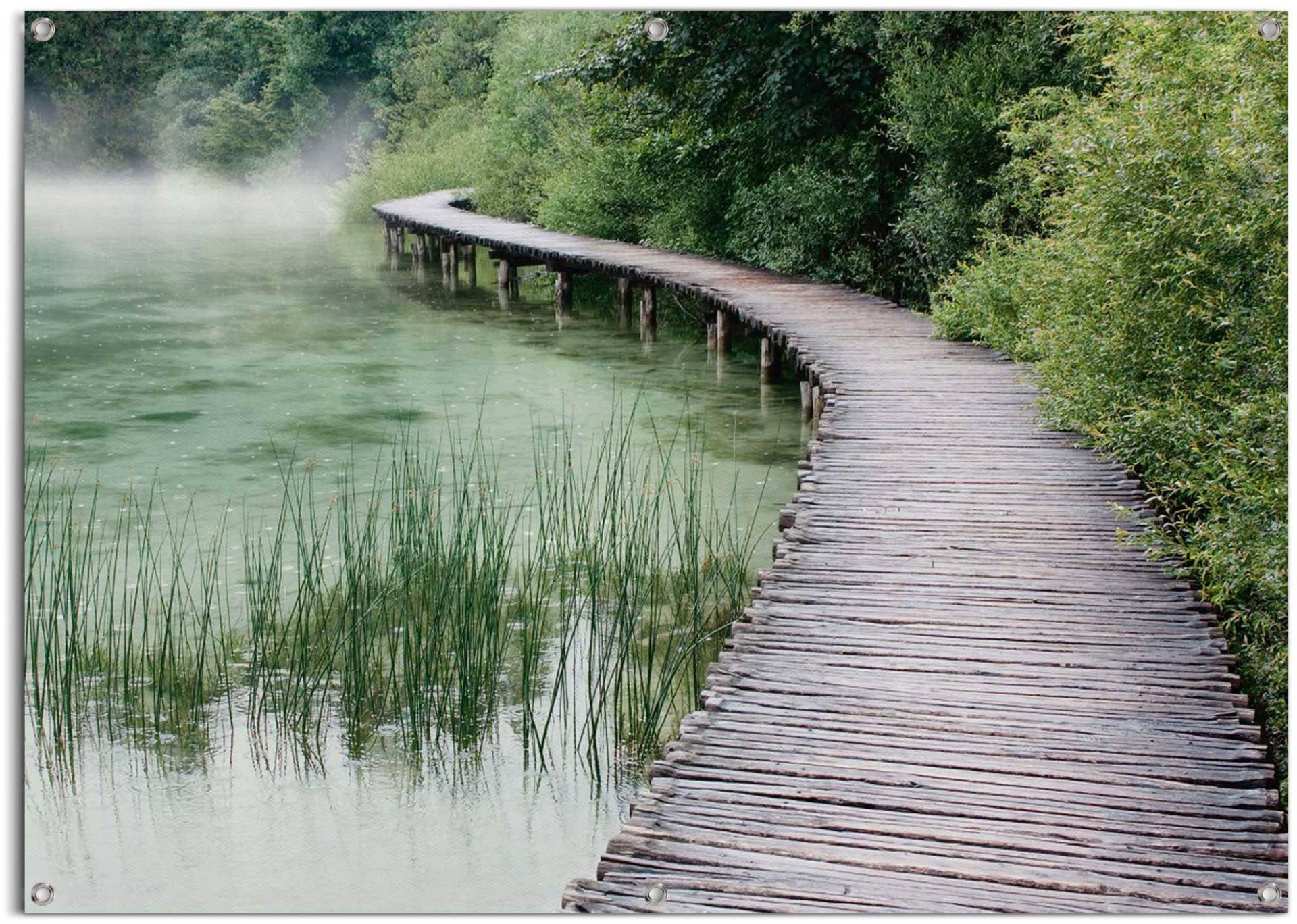 Reinders! Poster »Steg am Ufer«, leichtes und wasserfestes Gartenposter für den Ausseneinsatz von Reinders!