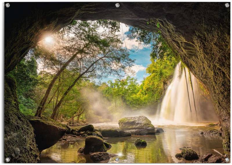 Reinders! Poster »Steinhöhle«, leichtes und wasserfestes Gartenposter für den Ausseneinsatz von Reinders!